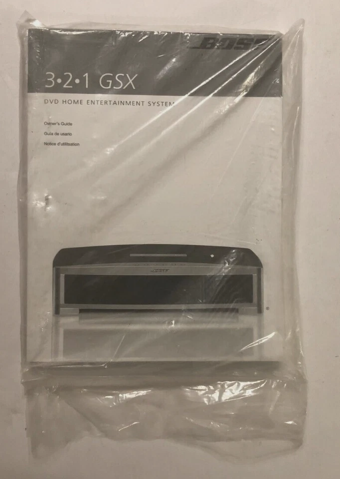 Sistema de entretenimiento Bose 321 serie GSX manual del propietario guía del usuario sellado Foto 1 de 2