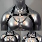 Holiday Vacation Mens Male Clubwear Chest Body Harness Costume PU Leather
