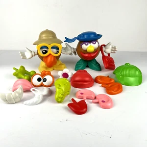Vintage Mini Mr Potato Head Lot 1995 Hasbro Accessories 4” Potato Heads - Picture 1 of 8