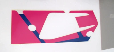 Yamaha YZ250 1991 tanque de combustible cubierta lateral izquierda calcomanía gráfica 2 3XK-24245-00 NOS Foto 1 de 4