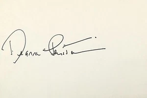 DIANNE FEINSTEIN Signed Autographed 4"x 6" INDEX CARD United States Senator CA - Picture 1 of 6