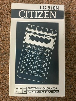 CITIZEN LC-510 8 DIGIT CALCULATOR BATTERY POWERED - Image 1 of 4