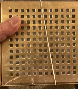 Neodrain Square Shower Drain with Removable Quadrato Pattern Grate, 6" Stainless - Picture 1 of 8