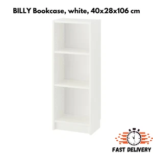 IKEA BILLY Estantería Estantería Blanca 40x28x106 cm Con Estantes Ajustables - Imagen 1 de 2