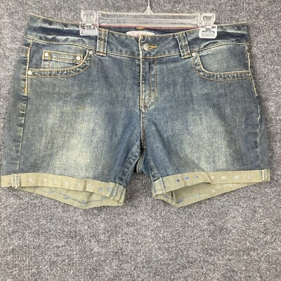 Pantalones cortos de mezclilla Duck Head para mujer talla 15 largos azul lavado oscuro Foto 1 de 3