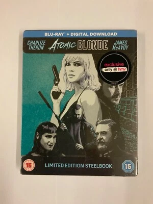 Atomic Blonde Blu Ray Steelbook HMV UK Exclusive **Brand New & Sealed** - Image 1 of 4