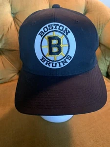Vintage 90's Boston Bruins  Embroidered Youngan Snapback Hat NHL - Picture 1 of 8
