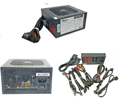 Alimentatore per PC Desktop 1050W ATX 20/24PIN SATA PCI-E MOLEX - Immagine 1 di 4