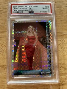 CHRISTIE BRINKLEY 2005 Bowman DP & Pros Chrome Xfractor #148 #62/150 - PSA 8 - Picture 1 of 2