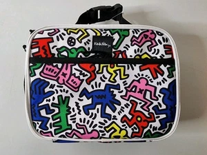 Fiambrera aislada Keith Haring NUEVA con etiquetas coloridas figuras de baile - Imagen 1 de 4