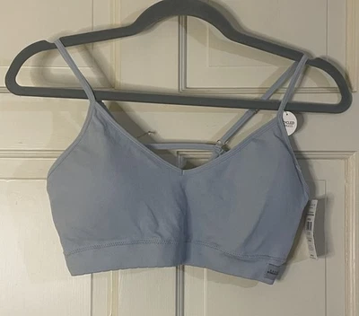 DANSKIN Costela Sem Costura Cinza Carvão Bralette Tamanho XL Conforto Novo com etiquetas - Imagem 1 de 4