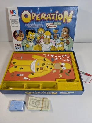 Operation The Simpsons Edition 2005 MB Games Family Game Working Incomplete  - Image 1 of 4
