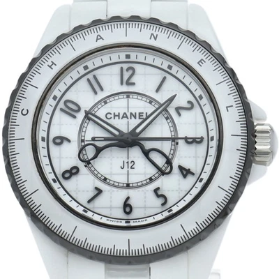 Reloj Mujer Chanel J12 Couture Reloj 33mm H9763 Cerámica Blanco USADO Foto 1 de 4
