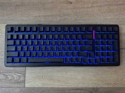 Custom Wireless Mechanical Keyboard – Black Shine-Through Themed Keycaps - Image 1 of 2