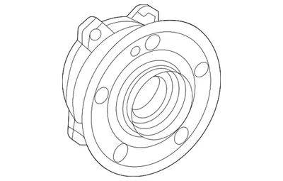 Conjunto de cojinete de rueda y buje genuino Mercedes-Benz 167-356-02-00 Foto 1 de 3