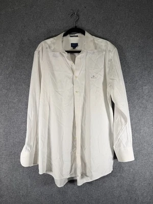Camisa Oxford GANT Pinpoint Hombres 2XL Blanca Con Botones Calce Ajustado Vestido Clásico Shir Foto 1 de 4