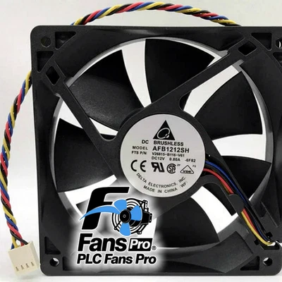 1PCS Brand New Delta AFB1212SH DC12V 0.8A 120*120*25MM 4pin cooling Axial fan - Image 1 of 3