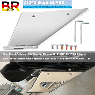 BR-AUTO 27341 Skeg Guard Safe-Skeg Protector For Mercury & Mariner 40 50 60 HP, Johnson