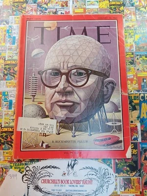 Time Magazine - January 10, 1964 Buckminster Fuller - Image 1 of 4