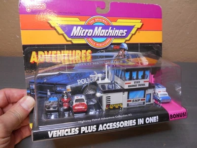 Micro Machines Highway Patrol Adventures Collection #3 Vintage Rare 1991 Galoob - Image 1 of 4