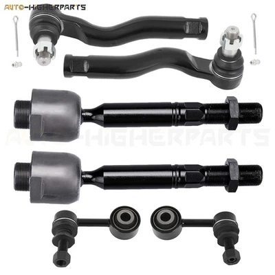 For 2008-2019 Toyota Tundra Sequoia 6 Pcs Front Tie Rod Ends Sway Bars - Image 1 of 4
