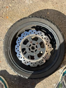 ⭐2021 LEXMOTO AURA 125CC FRONT WHEEL + DISC TYRE BALD FREE POSTAGE ⭐ - Picture 1 of 5