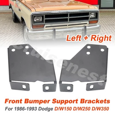 Front Bumper Support Bracket For 86-93 Dodge Ramcharger & Trucks D/W 150 250 350 Foto 1 de 4