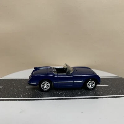 Chevy convertible Johnny Lightning Corvette Collection 1954 azul oscuro 1:64 casi nuevo Foto 1 de 4