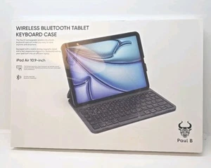 Funda Paul B para iPad Air 10,9 pulgadas con teclado 10,9 pulgadas plateada - Imagen 1 de 3