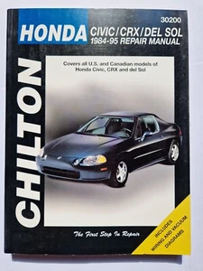Chilton Repair Manual Honda Civic CRX 1984 - 1995 No 30200 Repair Manual - Picture 1 of 2