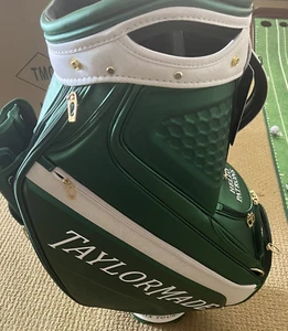 🌺New 2023 Taylormade Masters Season Opener Staff Golf Bag Azalea Augusta Green - Picture 1 of 11