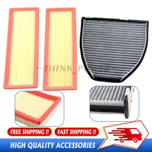 Air And Cabin Filters Kit for Mercedes-Benz E350 GLK350 C300 E400 E550 C350 E300 - Picture 1 of 13