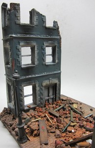 1/35 Scale ~ Battle Damaged City Corner Military model diorama