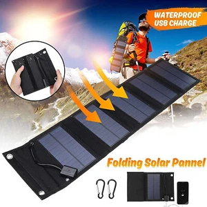 Kit Pannello Solare 100W 5V Pannello Solare Caricatore USB Cella Solare Caricabatteria Auto - Foto 1 di 24