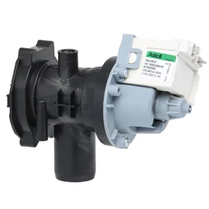 GENUINE HOTPOINT NDESIT WASHING MACHINE DRAIN PUMP COMPLETE UNIT C00855480 - Picture 1 of 3
