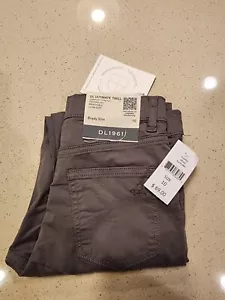 DL1961 Ultimate Twill Knit Youth Slate Grey Brady Slim Jeans Size 10 NEW!!!! - Picture 1 of 5