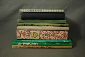lot 9 small Bible Prayer books Devotional The Little Flowers Catechism God's min - Picture 1 of 8