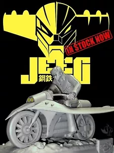 Anime Model Resin Kit - Jeeg Robot (鋼鉄ジーグ) - Hiroshi Shiba on the Bike 1:8 ! - Foto 1 di 12