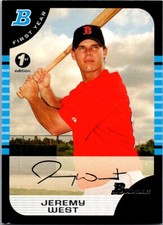 2005 Bowman 1st Edition Jeremy West Boston Red Sox #173