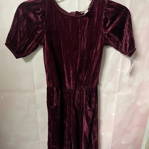 Cat Jack Girls Burgundy Short Sleeve  jumper - Picture 1 of 10