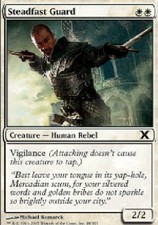 STEADFAST GUARD FOIL X4 4 4X 10th Edition MTG Magic the Gathering Cards DJMagic