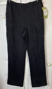 Erin London schwarze Slacks elastische Taillenhose Gr. 14 Taschen NEU - Bild 1 von 2