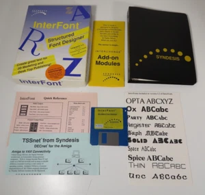 InterFont Structured Font Designer Commodore Amiga Software 1988 Syndesis - Photo 1/13