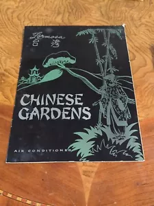 Vintage Formosa Chinese Gardens Menu Very Cool And Old Florida FL - Picture 1 of 6
