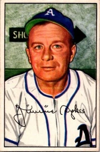 Bowman Jimmy Dykes Philadelphia Athletics 1952 #98 sobre excelente estado - Imagen 1 de 2