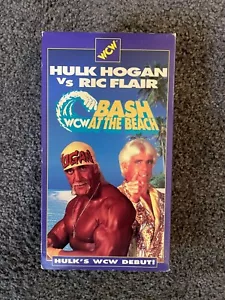 WCW Bash At The Beach VHS 1994 WWF WWE Hulk Hogan Ric Flair Vader Sting Shaq - Picture 1 of 10