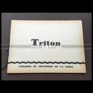SOUS-MARIN TRITON LIVRE D'OR 1930 ATELIERS CHANTIERS LOIRE PIERRE LE CONTE #LV01 - Afbeelding 1 van 1