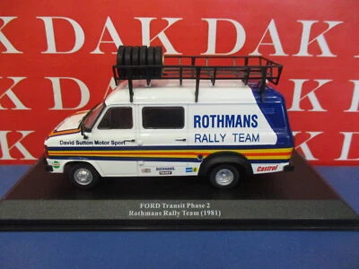 Die cast 1/43 Modellino Furgone Ford Transit Phase 2 Rothmans Rally Team 1981 - Immagine 1 di 4