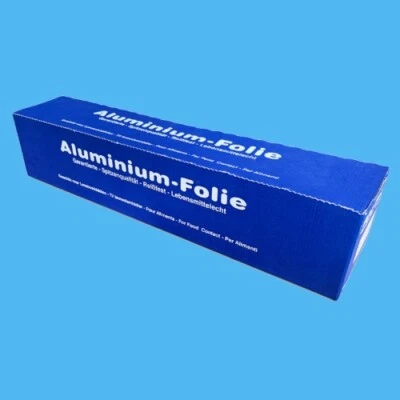 PRO DP PACKAGING 4x Aluminiumfolie Alufolie 14my Gastro Großrolle 30cm/150m im Spenderkarton