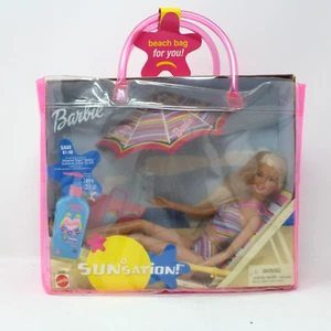 Rare Sunsation Barbie Doll - Beach Bag For You! 2001 Mattel 54194 New in Bag - Picture 1 of 5
